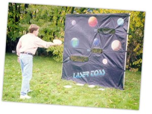 Laser toss